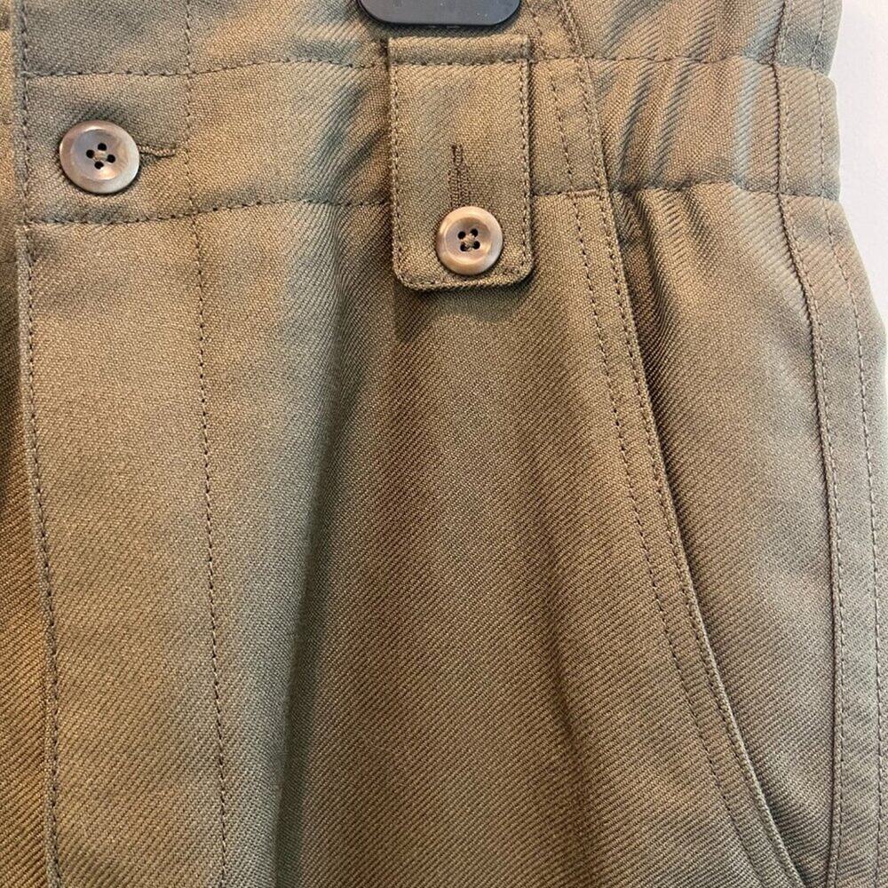 Banana Republic Olive Green Cargo Utility Pants NWT Size 6 Straight Leg - Picture 2 of 9